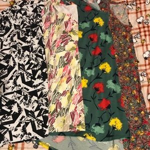 4 Tops- 2 Lularoe 2XL/3XL, 26/28 cardigan & 2x top